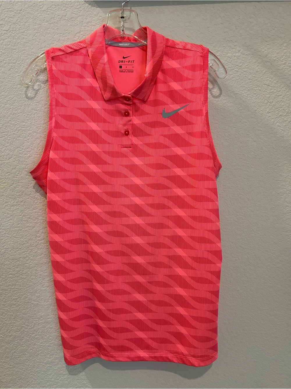 Nike Women’s Dr-FIT Sleeveless Golf Polo
Hyper Pink
Large